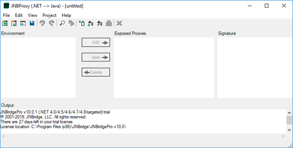 The JNBProxy application.